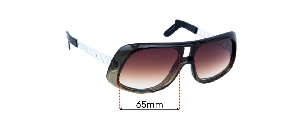 Sunglass Fix Replacement Lenses for Carrera 549 - 65mm Wide