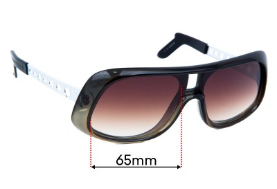 Carrera 549 Replacement Sunglass Lenses 65mm wide 