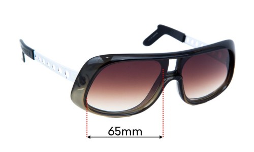 Sunglass Fix Replacement Lenses for Carrera 549 - 65mm Wide 