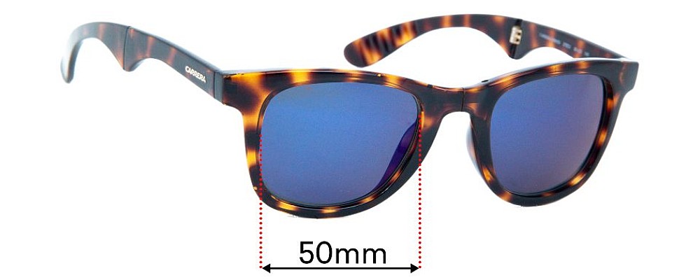 Sunglass Fix Replacement Lenses for Carrera 6000/FD - 50mm Wide