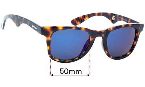 Sunglass Fix Replacement Lenses for Carrera 6000/FD - 50mm Wide 