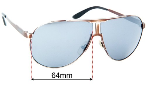 Sunglass Fix Replacement Lenses for Carrera New Panamerika - 64mm Wide 