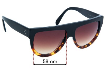 Celine CL 40001I Replacement Lenses 58mm wide 