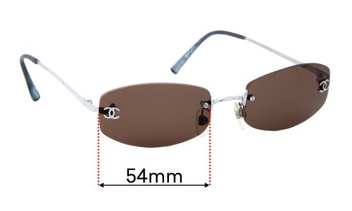 Sunglass Fix Replacement Lenses for Chanel 4002 - 54mm Wide 
