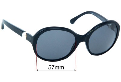 Chanel 5211-H Replacement Lenses 57mm wide 