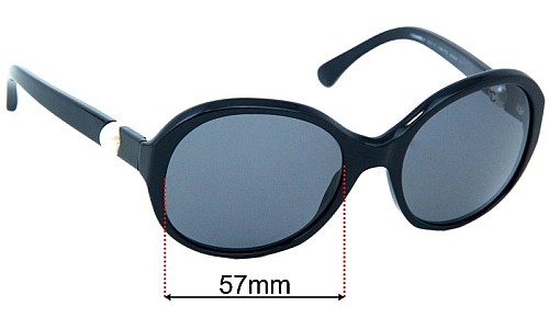 Sunglass Fix Replacement Lenses for Chanel 5211-H - 57mm Wide 