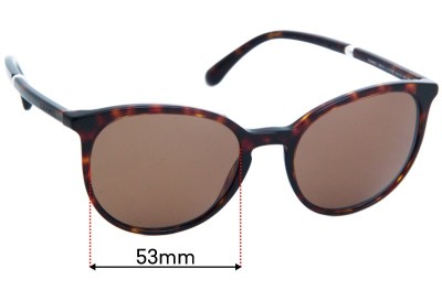 Chanel 5394-H  Replacement Lenses 53mm wide 