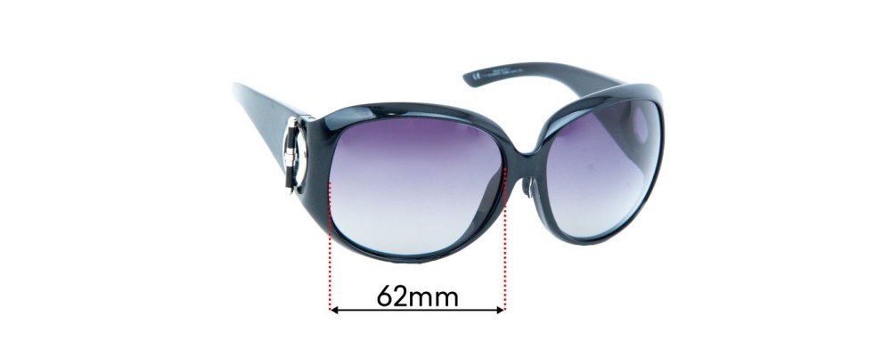 Sunglass Fix Replacement Lenses for Christian Dior Design 1 - 62mm Wide