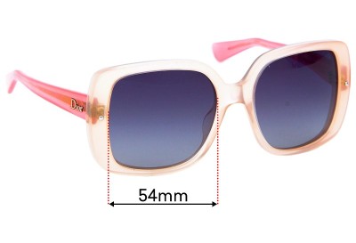 Christian Dior Dior Jupon 3 Replacement Lenses 54mm wide 