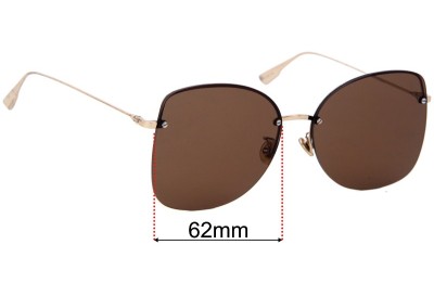 Christian Dior Stellaire 7/F Replacement Lenses 62mm wide 