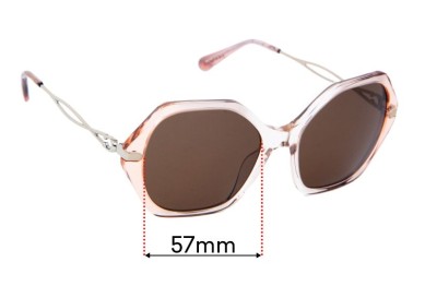 Coach HC 8315 Replacement Lenses 57mm wide 