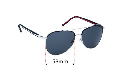Sunglass Fix Replacement Lenses for Converse Sun Rx 15 - 58mm Wide 