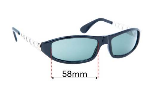 Sunglass Fix Replacement Lenses for Diesel Sister Yes - 58mm Wide 