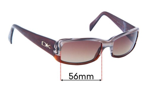Donna Karan DK1007 Replacement Sunglass Lenses - 56mm Wide 
