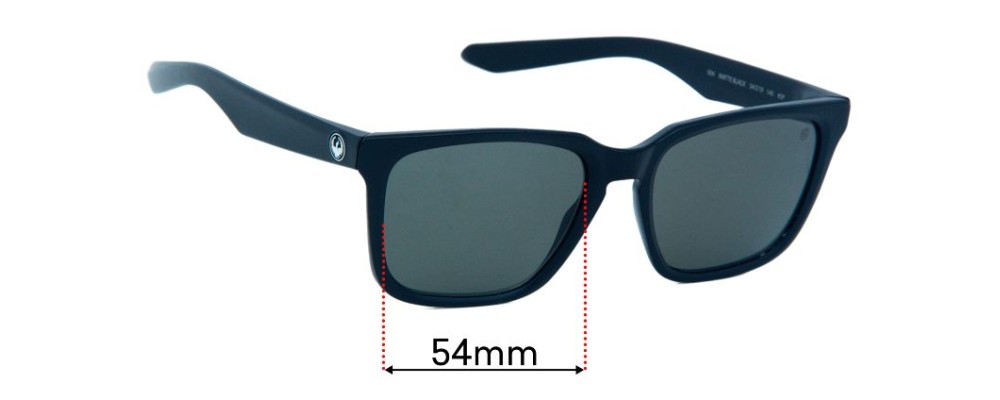 Sunglass Fix Replacement Lenses for Dragon Baile - 54mm Wide