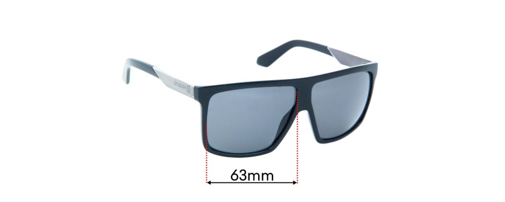 Sunglass Fix Replacement Lenses for Dragon Ultra - 63mm Wide