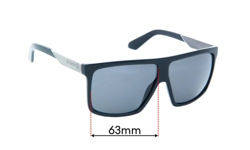 Sunglass Fix Replacement Lenses for Dragon Ultra - 63mm Wide 
