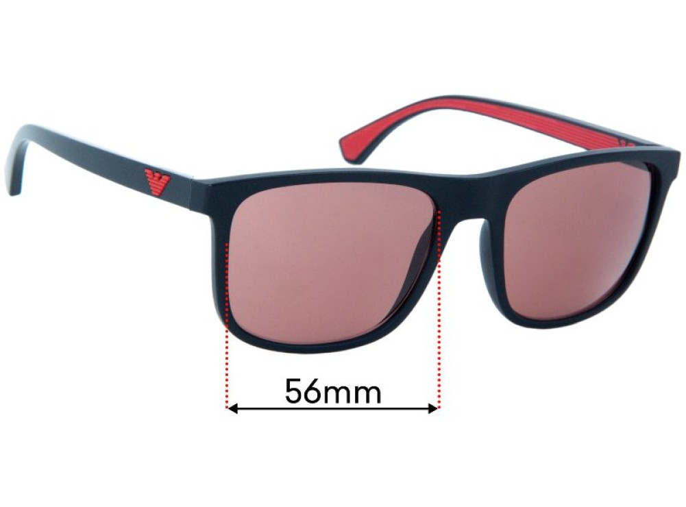 Sunglass Fix Replacement Lenses for Emporio Armani EA 4129 - 56mm Wide Sunglass Fix Replacement Lenses for Emporio Armani EA 4129 - 56mm Wide