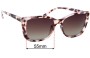 Sunglass Fix Replacement Lenses for Fiorelli Etta - 55mm Wide 