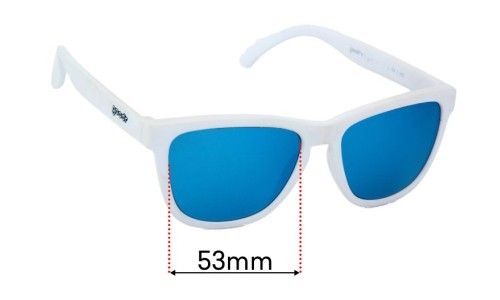 Goodr Iced by Yetis Replacement Sunglass Lenses - 53mm 