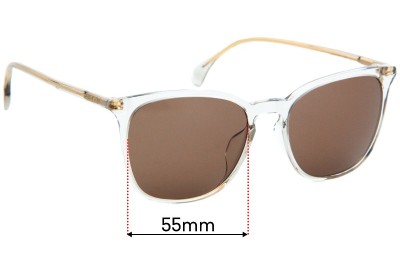 Gucci GG0547SK Replacement Sunglass Lenses - 55mm 