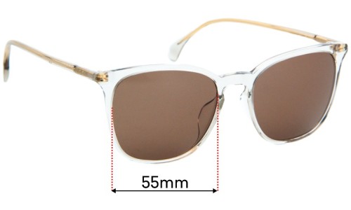 Sunglass Fix Replacement Lenses for Gucci GG0547SK - 55mm Wide 