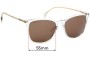 Sunglass Fix Replacement Lenses for Gucci GG0547SK - 55mm Wide 