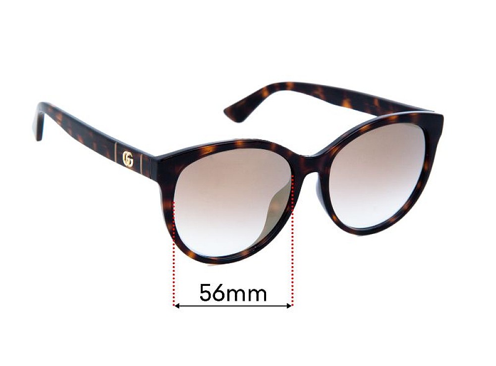 Sunglass Fix Lentes de Repuesto para Gucci GG0636SK - 56mm Wide Sunglass Fix Lentes de Repuesto para Gucci GG0636SK - 56mm Wide