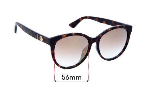 Sunglass Fix Lentes de Repuesto para Gucci GG0636SK - 56mm Wide Sunglass Fix Lentes de Repuesto para Gucci GG0636SK - 56mm Wide
