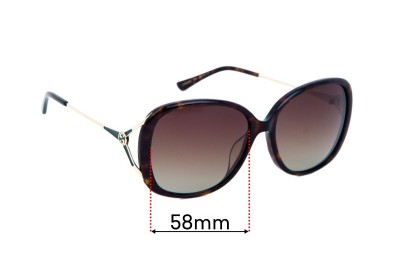 Gucci GG0649SK Replacement Lenses 58mm wide 