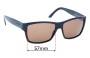 Sunglass Fix Replacement Lenses for Gucci GG1000/S - 57mm Wide 