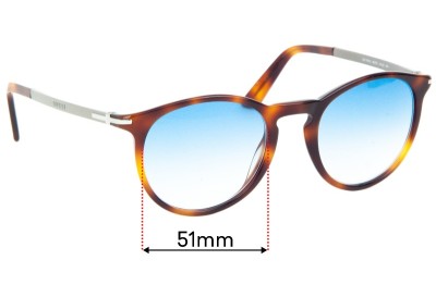 Sunglass Fix Replacement Lenses for Gucci GG 1110/S - 51mm wide 
