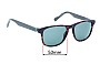 Sunglass Fix Ersatzgläser für Hugo Boss BO 0180 - 53mm Wide 