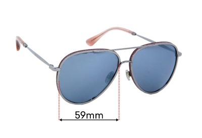 Jimmy Choo Triny/S Replacement Lenses 59mm wide 