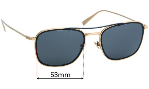 Sunglass Fix Replacement Lenses for Maui Jim MJ555 Following Seas - 53mm Wide 