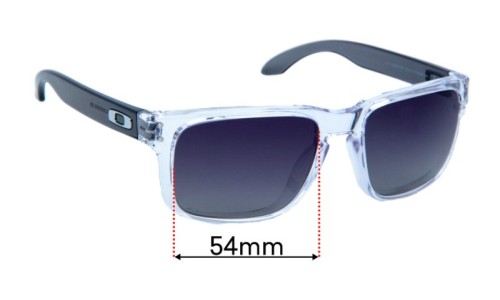 Sunglass Fix Lentes de Repuesto para Oakley Holbrook Rx OX8156 - 54mm Wide Oakley Holbrook Rx OX8156 Lentes de Repuesto 54mm wide