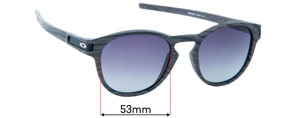 Sunglass Fix Replacement Lenses for Oakley Latch OO9349 (Asia Fit) - 53mm Wide