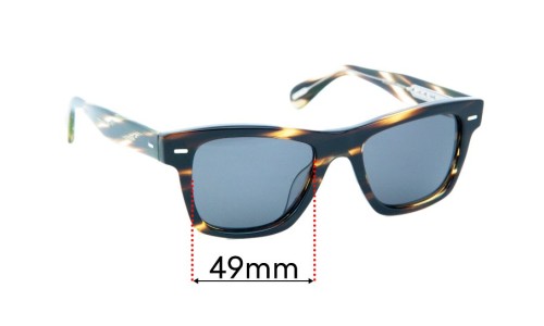 Sunglass Fix Replacement Lenses for Oliver Peoples OV5393SU - 49mm Wide 