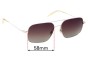 Sunglass Fix Replacement Lenses for Oliver Peoples OV1001 Victory - 58mm Wide 