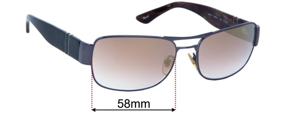 Sunglass Fix Replacement Lenses for Persol 2337-S - 58mm Wide