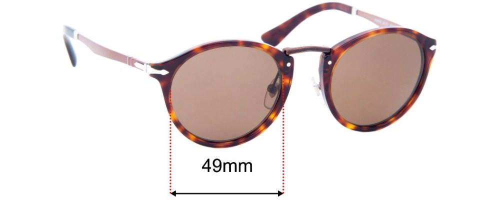 Sunglass Fix Replacement Lenses for Persol 3248-S - 49mm Wide