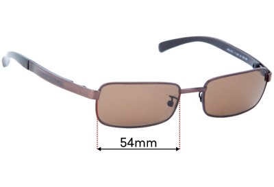 Police 2554 Verres de Remplacement 54mm wide 