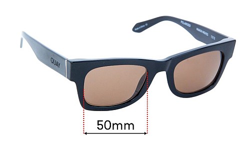 Sunglass Fix Replacement Lenses for Quay Makin Moves - 50mm Wide 