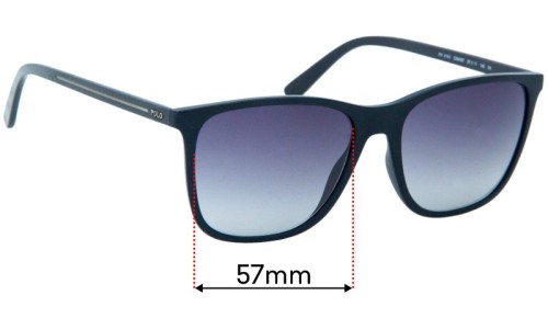 Sunglass Fix Verres de Remplacement pour Polo Polo PH 4143 - 57mm Wide 