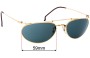 Sunglass Fix Replacement Lenses for Ray Ban B&L Deco - 59mm Wide 