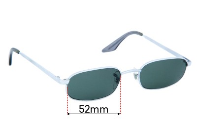Ray Ban B&L W2192 Replacement Lenses 52mm wide 
