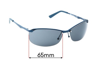 Ray Ban P3390 Replacement Lenses 65mm wide 