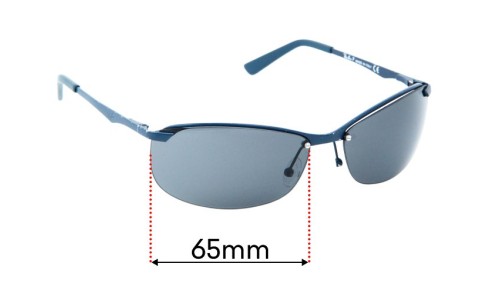 Sunglass Fix Replacement Lenses for Ray Ban P3390 - 65mm Wide 