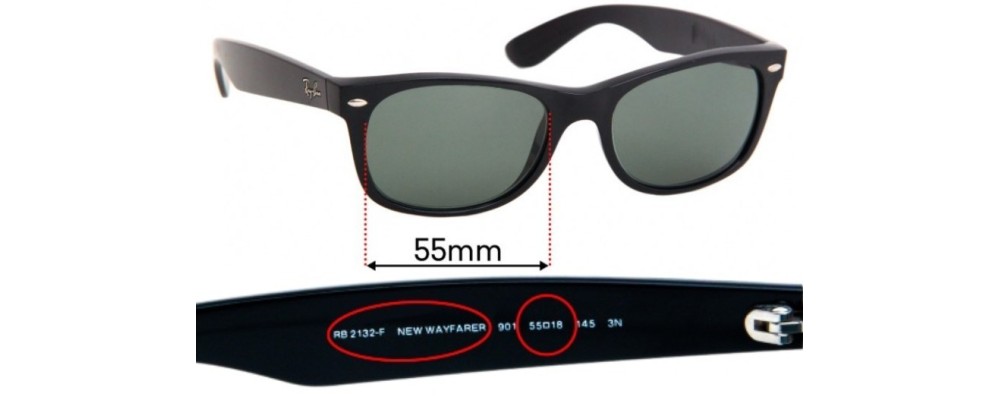 Polarized & Anti-Reflective & Water repel AHABAC Lenses Replacement for RB2132-55MM Frame Varieties 