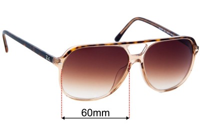 Ray Ban RB2198 Bill Replacement Lenses 60mm wide 